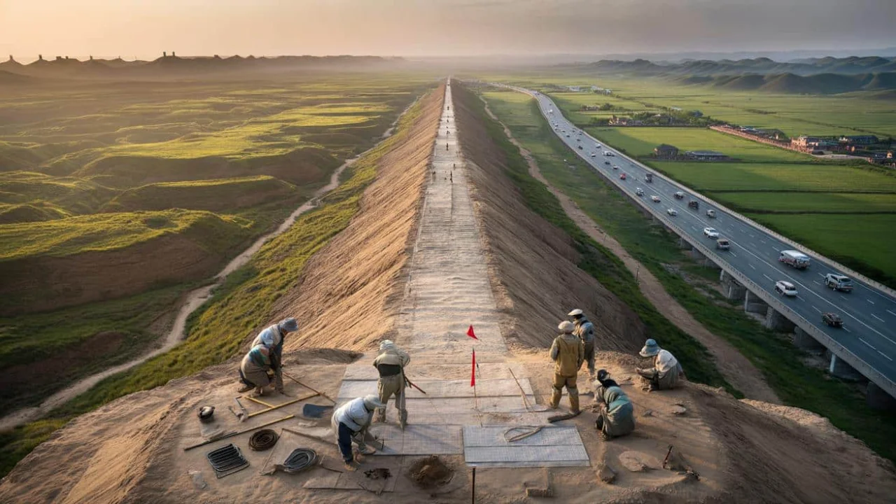 qin-imperial-road-emerges-after-2200-years-buried