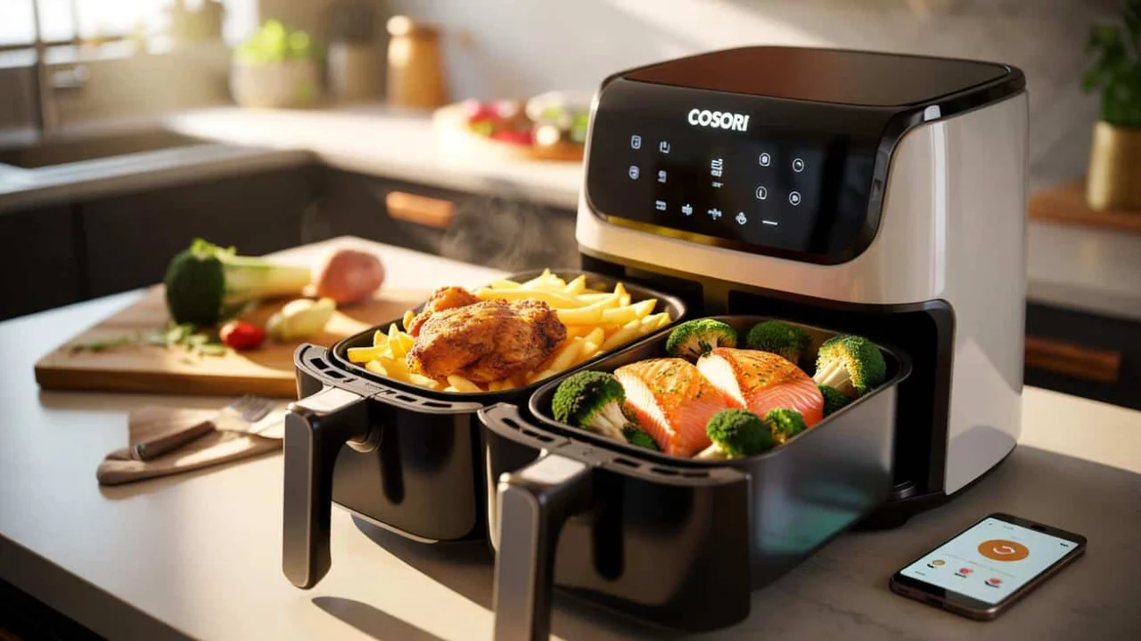 this-cosori-twinfry-air-fryer-quietly-solves-the-d