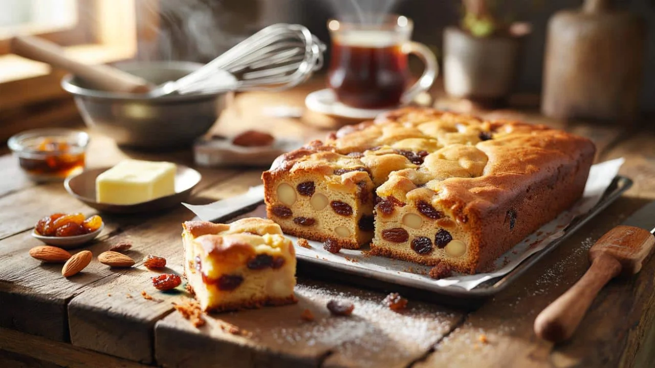 This winter tray-bake with raisin almond bars became our family’s most-requested treat in just one afternoon